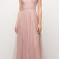 Ladivine ET320 Illusion V-Neck and Back Long Formal Dress Sleeveless