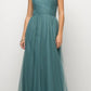 Ladivine ET320 Illusion V-Neck and Back Long Dress