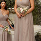 Ladivine ET320 Illusion V-Neck and Back Long Dress