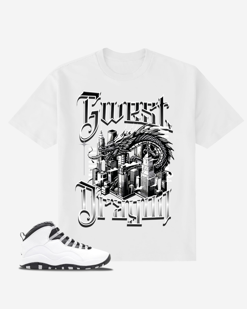 G West Eternal Dragon Oversized T-Shirt Mens