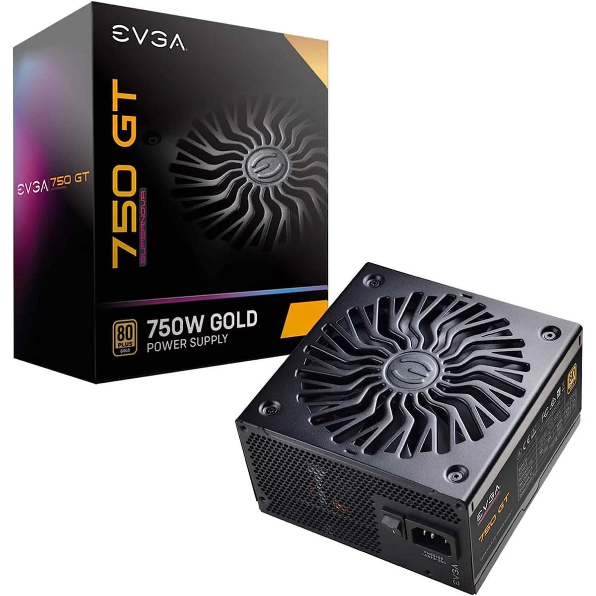 Fuente de alimentación Evga 750w Gold 220-GT-0750-Y1 (Reacondicionada)