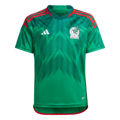 adidas México 22 Jersey Local Niños Verde Talla L