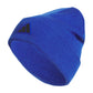 Gorro/gorra de punto acrílico con vuelta holgado de ajuste alto Adidas para hombre, ideal para el invierno, en azul real/negro