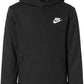 Nike Boys Club Fleece Pullover Hoodie (Little Kids) Black 5 Little Kids