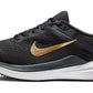 Nike Womens Running Shoe Anthracite Metallic Gold Black White 5.5