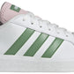 adidas Womens Non-Football Low Shoes Cloud White Preloved Green Clear Pink 7