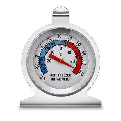 KT THERMO Dial Refrigerator Thermometer with Instant Read2-Inch Stainless Steel Freezer Thermometer