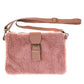Fashionable Sherpa Fleece Belt Crossbody Bag