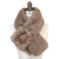 Faux Fur Bling Pull Through Scarf