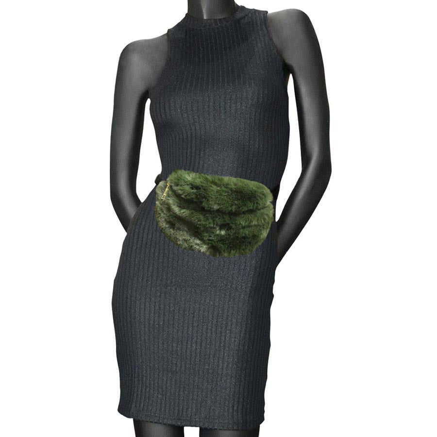 Faux Fur Fanny Pack Belt Bag