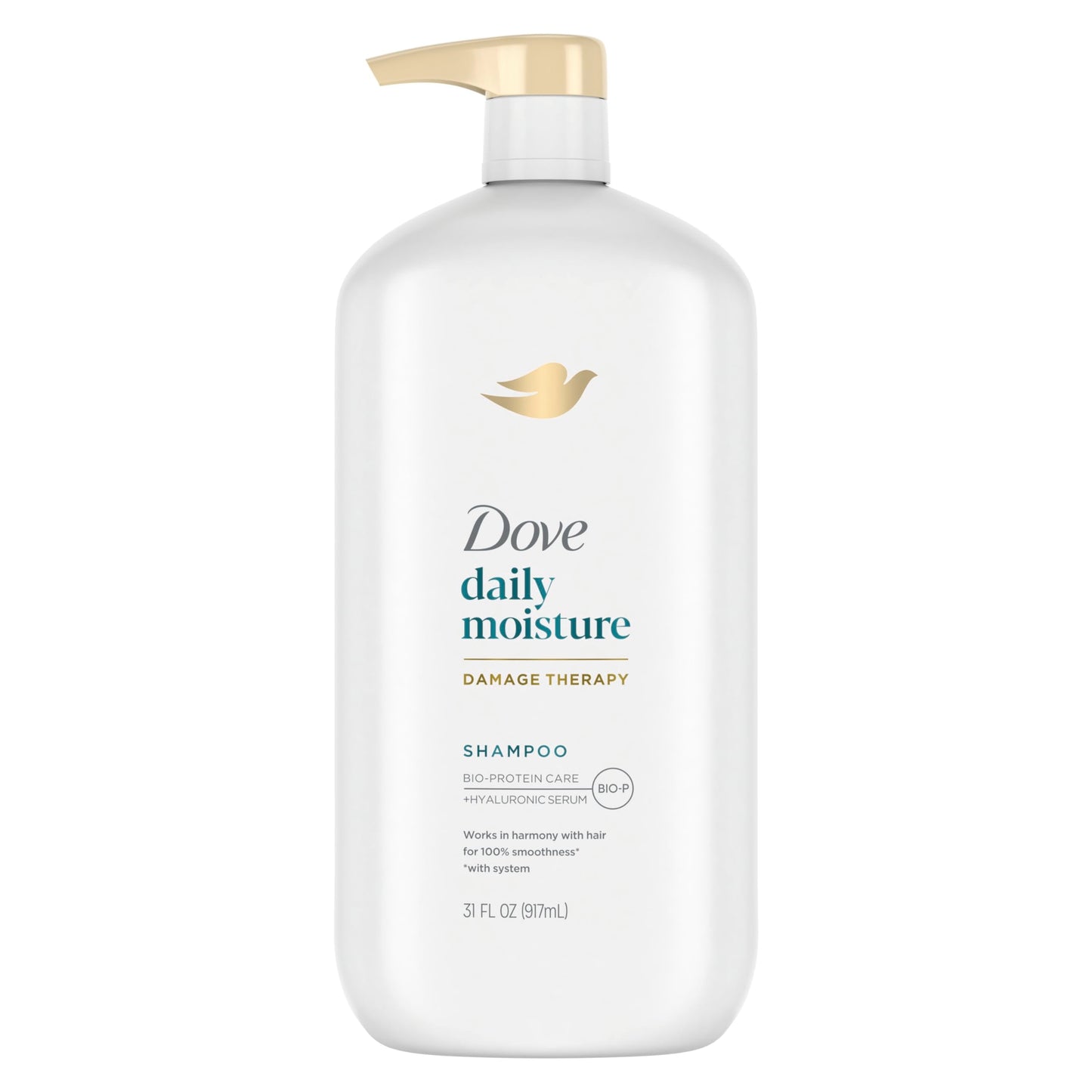 Dove Ultra Care Shampoo Humectación Diaria Paquete de 4 para Cabello Seco con Complejo Bio-Restore 919 ml