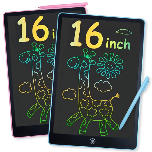 Tableta de escritura LCD digital con lápiz óptico – Pizarra de dibujo y garabatos borrable y reutilizable