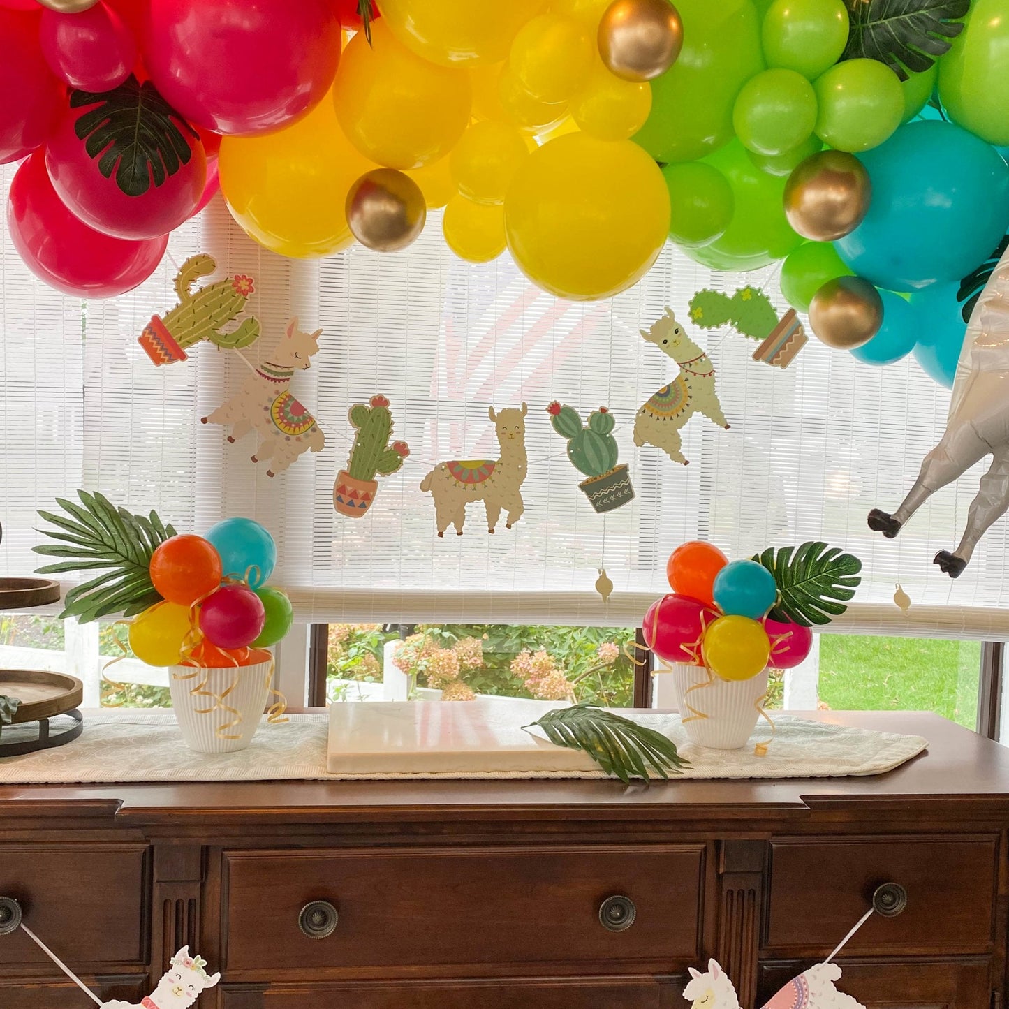 Kit de guirnalda de globos neón Tropical Fiesta