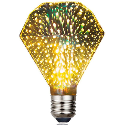 Bombilla LED 3D Decorativa Fuegos Artificiales