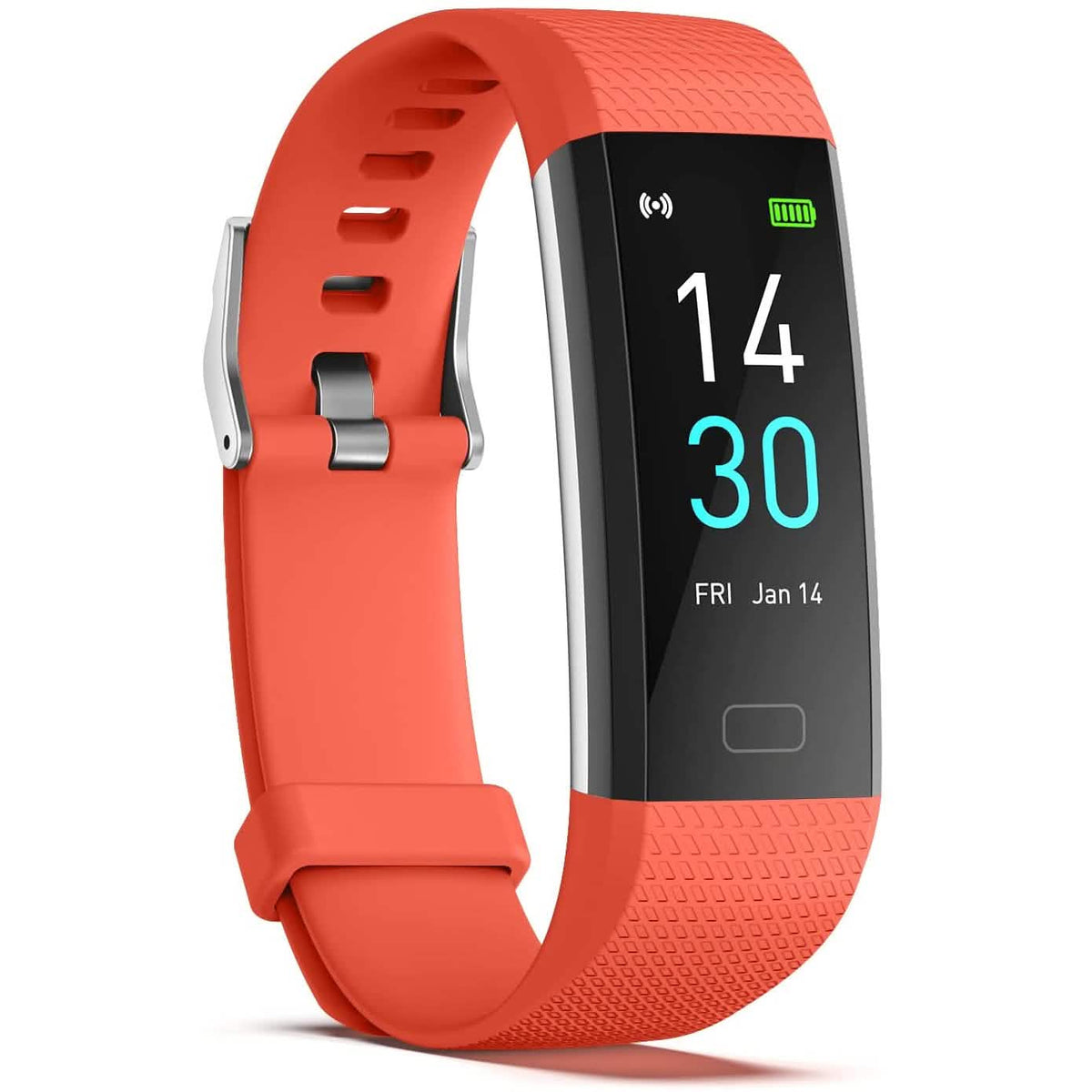 Monitor de actividad con contador de pasos, calorías y cronómetro
