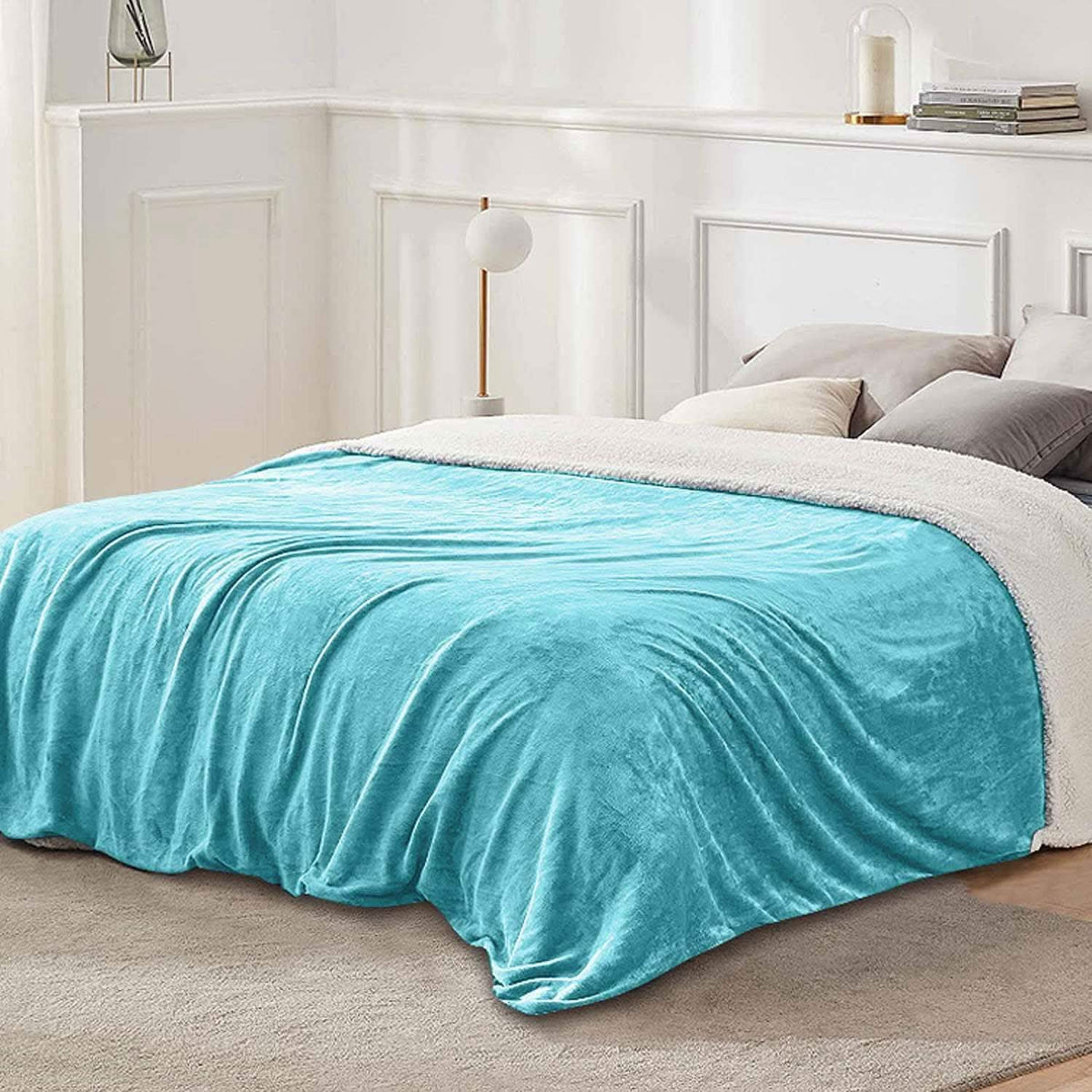 Manta polar de franela para cama