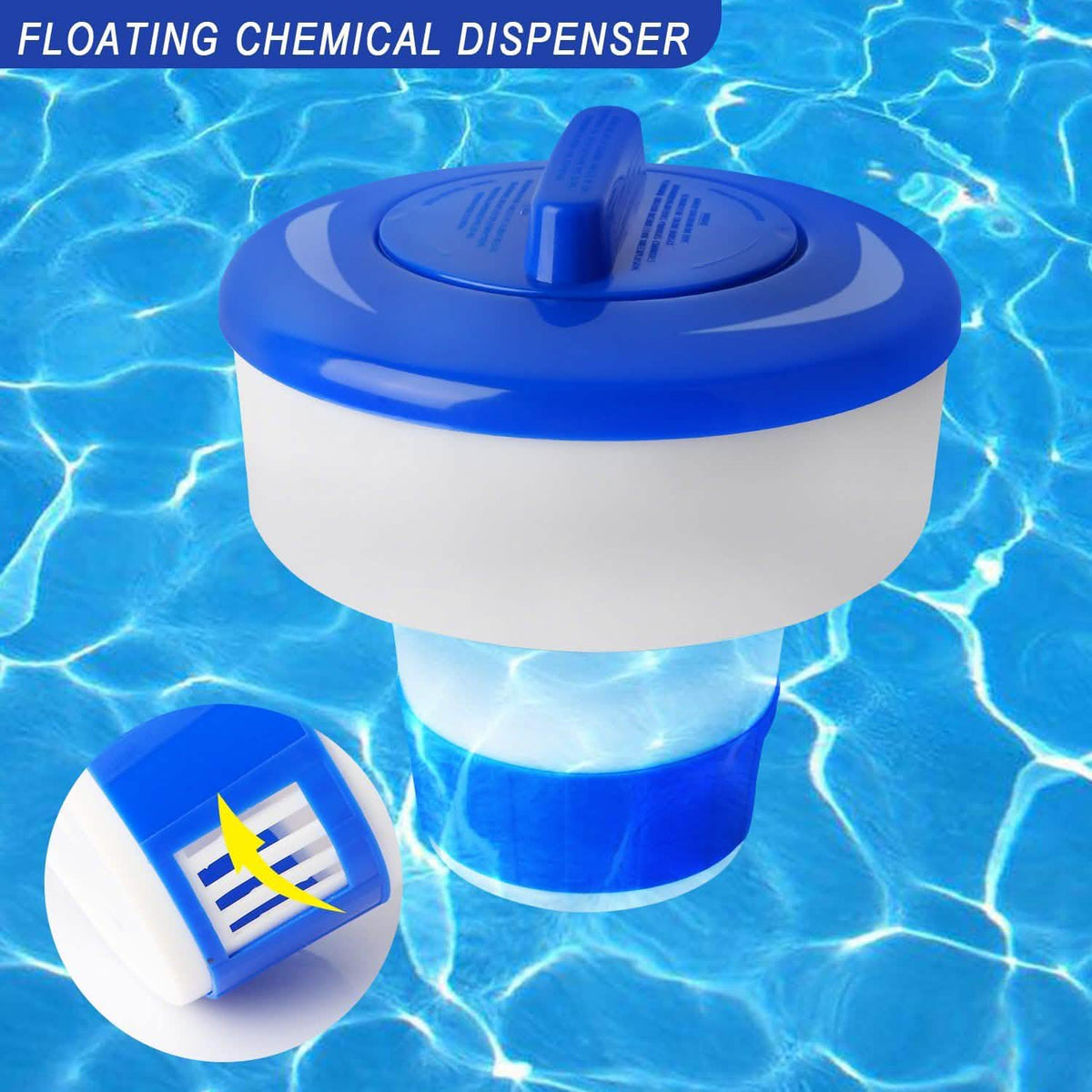 Dispensador flotante de cloro para piscina