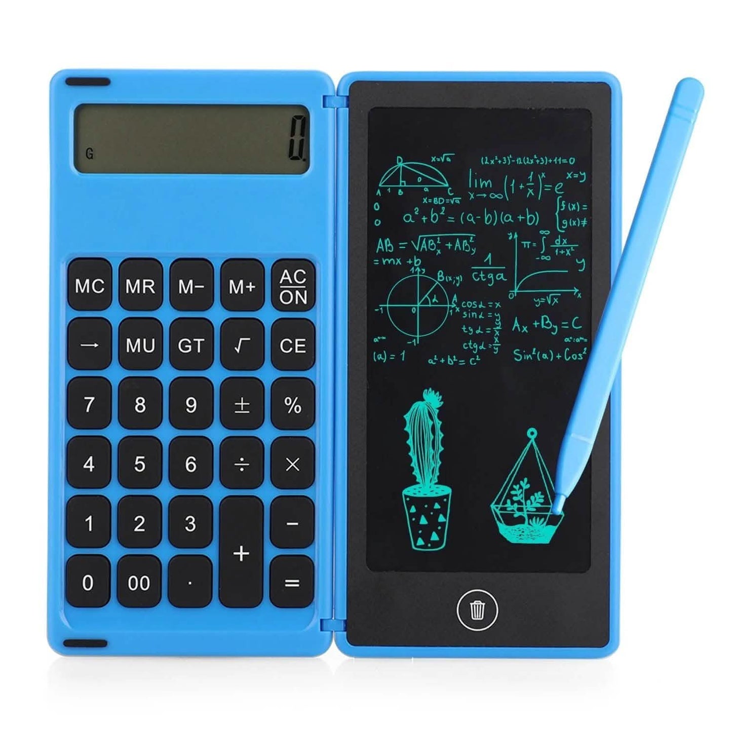 Calculadora plegable y tableta de escritura LCD de 6 pulgadas para dibujo digital