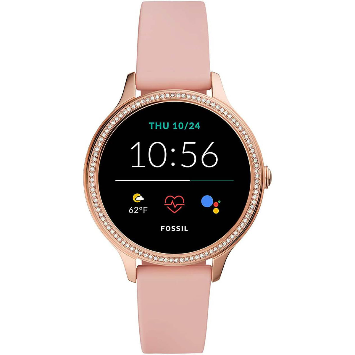 Reloj inteligente Fossil Gen 5E con pantalla táctil de acero inoxidable de 42 mm