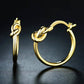 French Lock Knot Hoops in 18K Gold