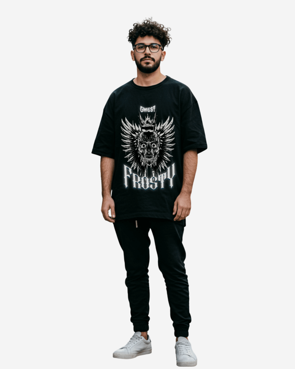 G West Frosty Crown Oversized T-Shirt Mens