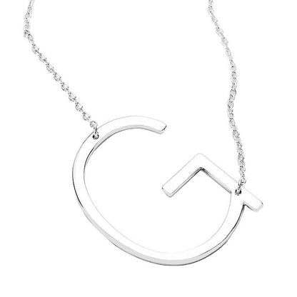 G  Monogram Metal Pendant Necklace