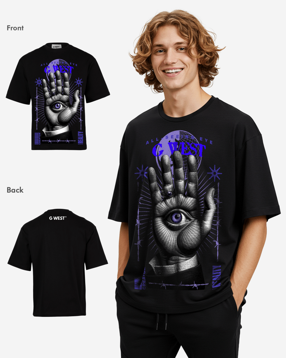 G WEST ALL SEEING EYE OVERSIZED T-Shirt Mens