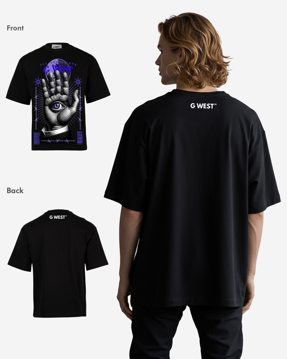 G WEST ALL SEEING EYE OVERSIZED T-Shirt Mens