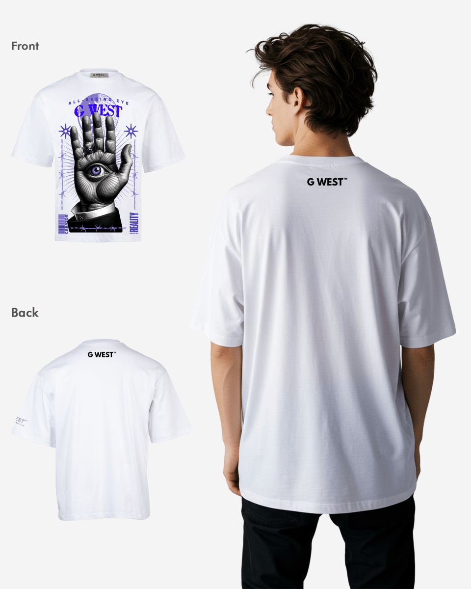 G WEST ALL SEEING EYE OVERSIZED T-Shirt Mens