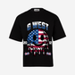G West AMERICAN FLAG Oversized T-Shirt Mens