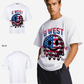 G West AMERICAN FLAG Oversized T-Shirt Mens