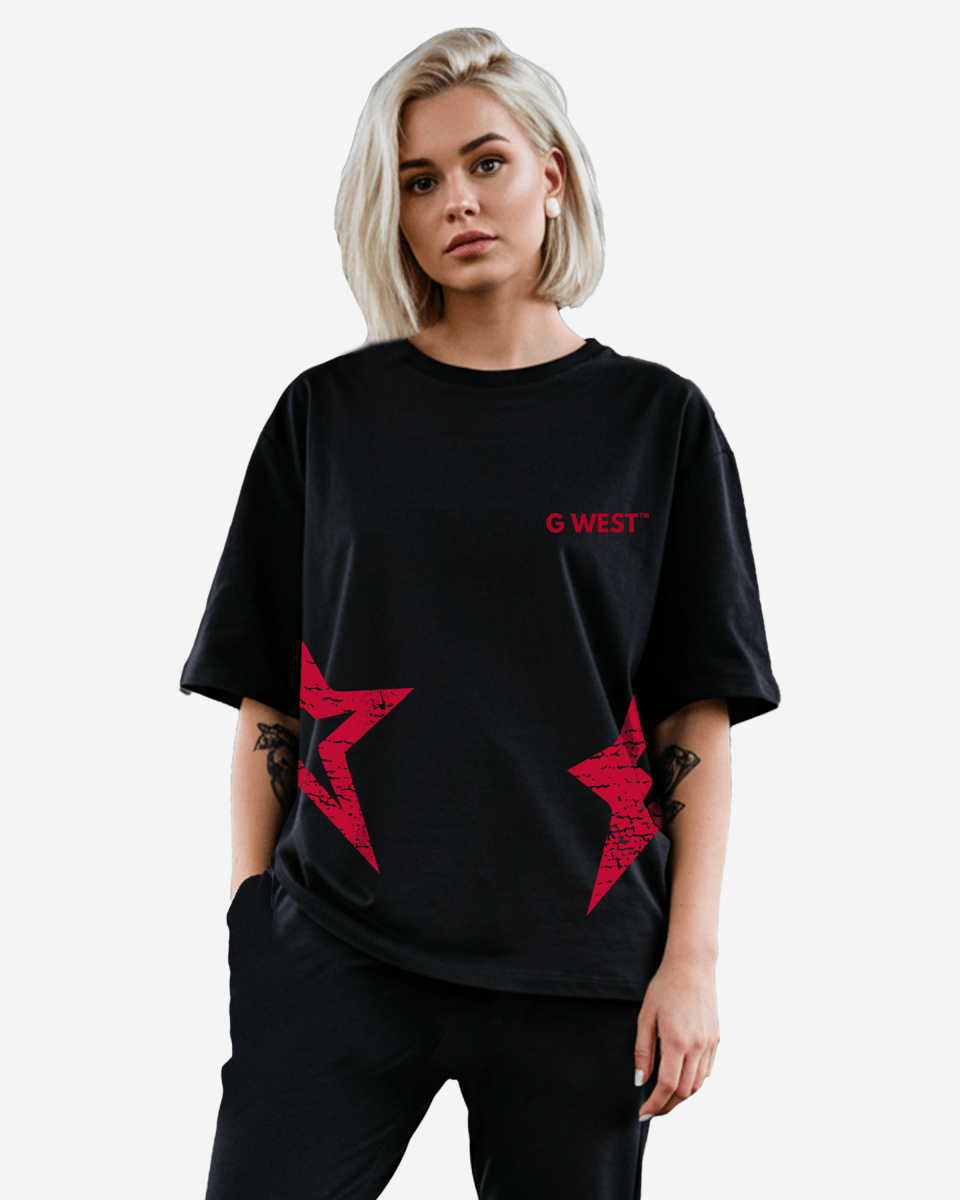 G West Womens Arch Logo Oversized Tee