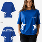 G West Womens Arch Logo Oversized Tee