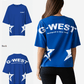 G West Womens Arch Logo Oversized Tee