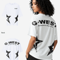G West Womens Arch Logo Oversized Tee