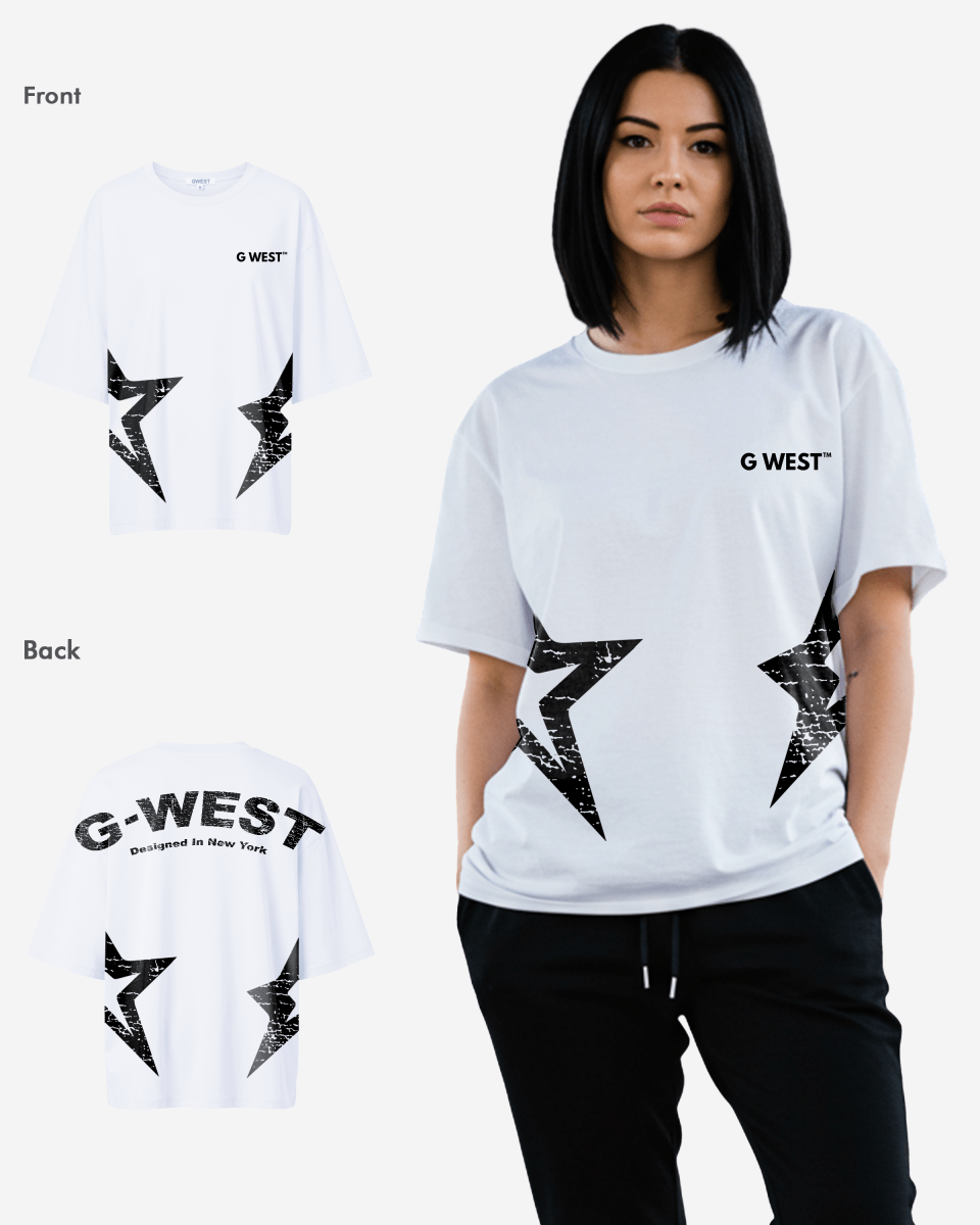 G West Womens Arch Logo Oversized Tee