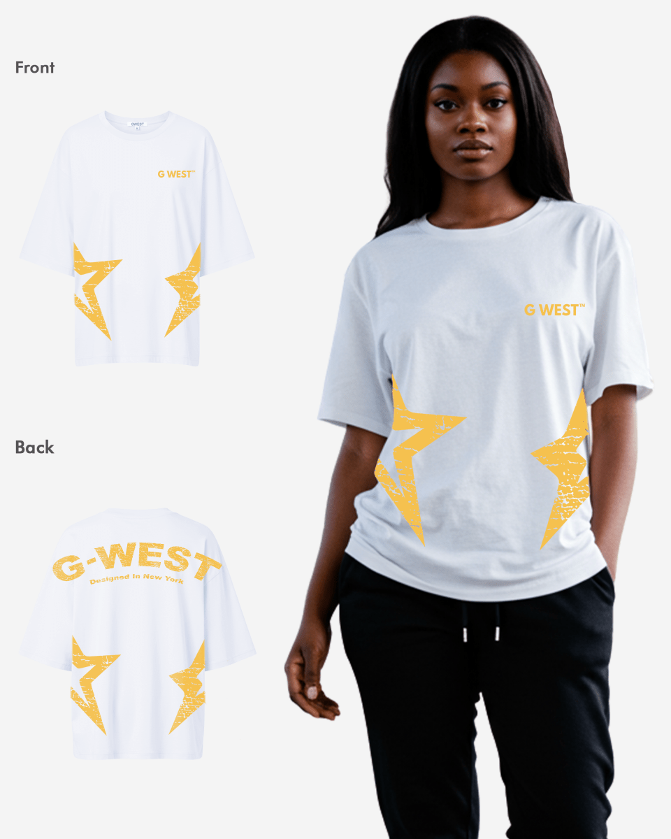 G West Womens Arch Logo Oversized Tee