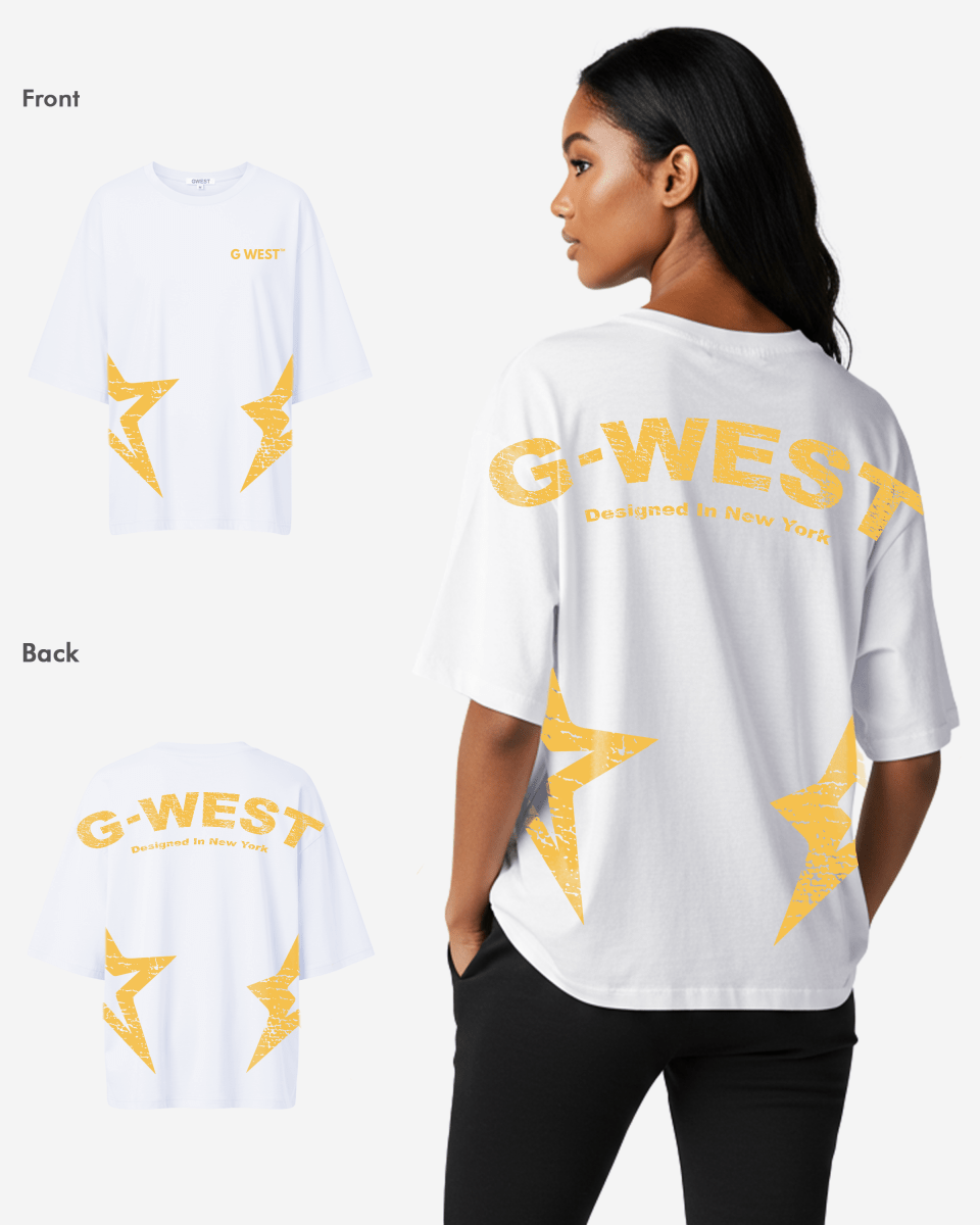 G West Womens Arch Logo Oversized Tee