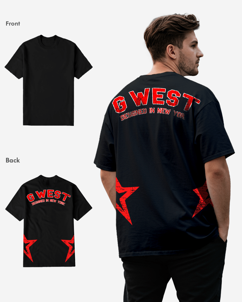 G West Arch Logo T-Shirt Big and Tall Mens