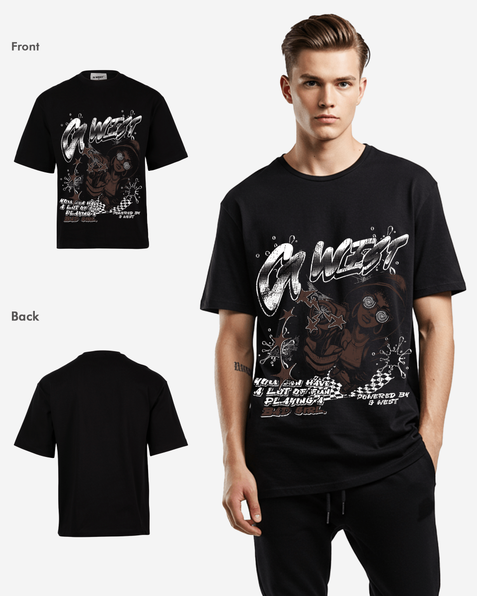 G West Bad Gril Oversized Tee