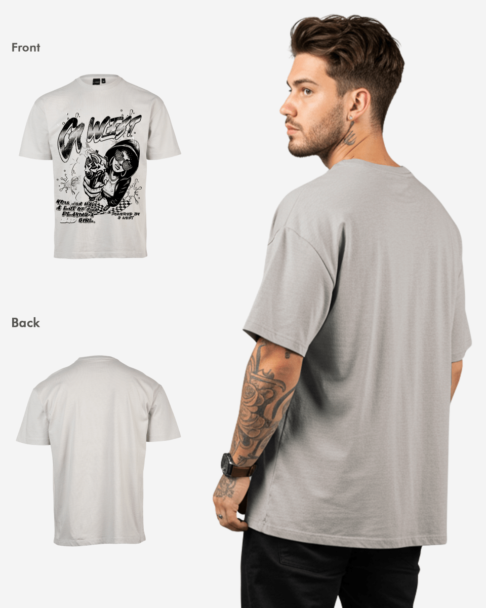G West Bad Gril Oversized Tee