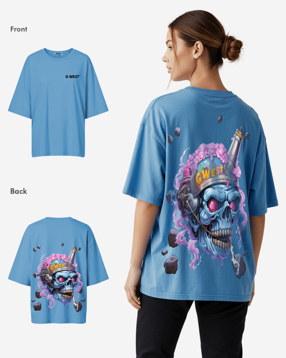G West Womens Beer Buddies Oversized Tee