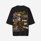 G West Womens Being Enlightened Acid Wash Premium Oversized Tee