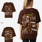 G West Womens Being Enlightened Acid Wash Premium Oversized Tee