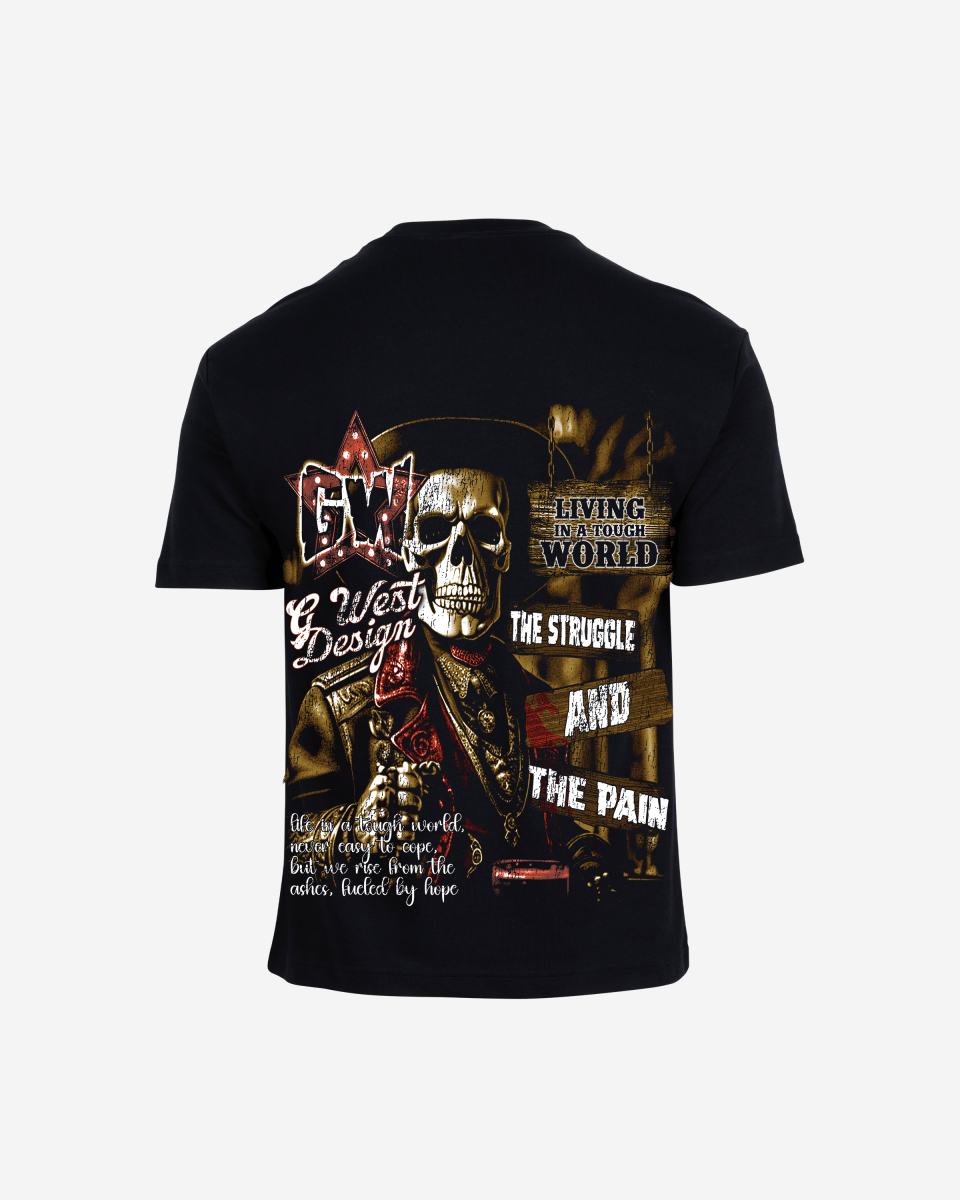 G West Mens Being Enlightened Acid Wash Premium Oversized Tee