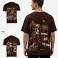 G West Mens Being Enlightened Acid Wash Premium Oversized Tee