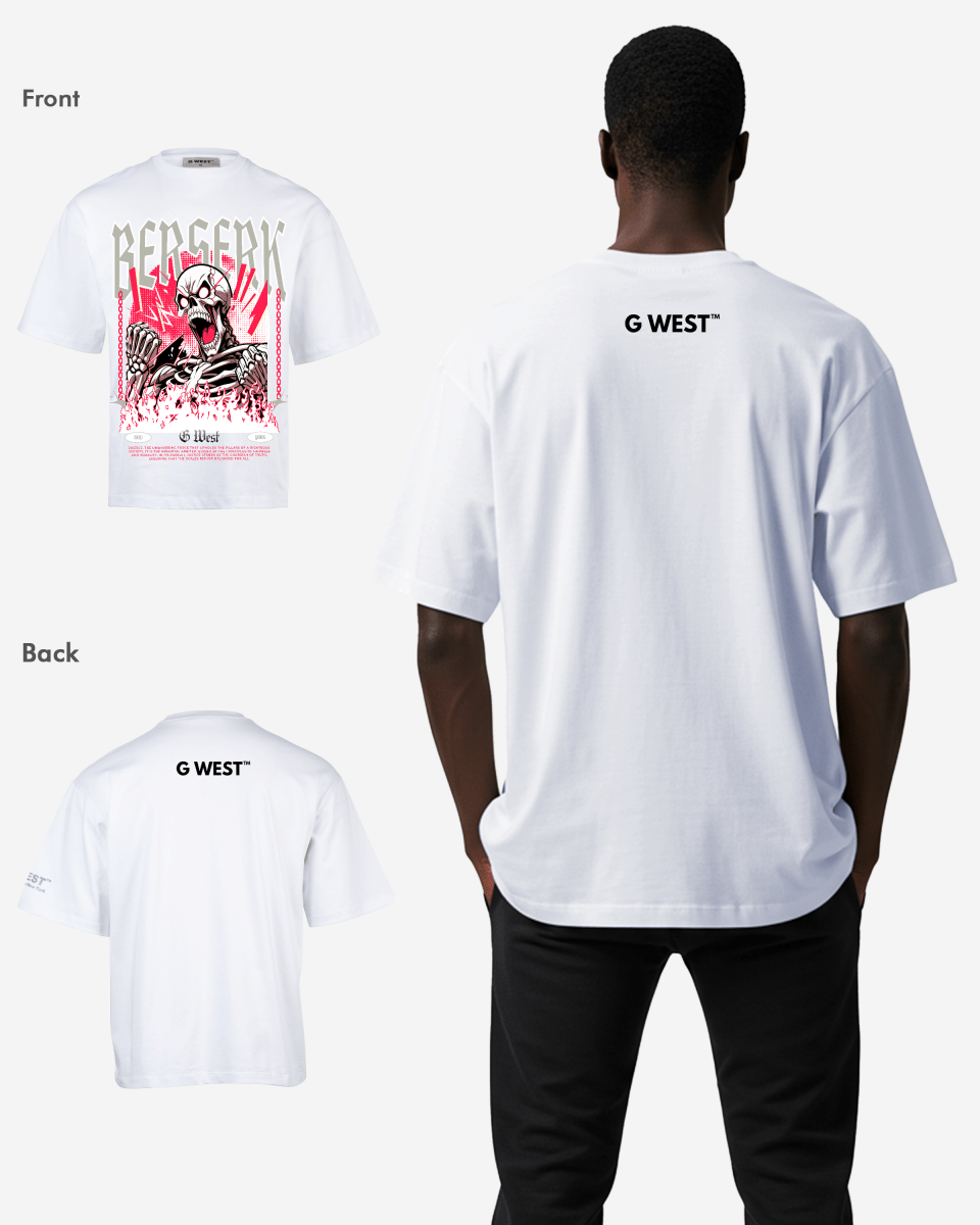 G WEST BERSERK OVERSIZED T-Shirt Mens
