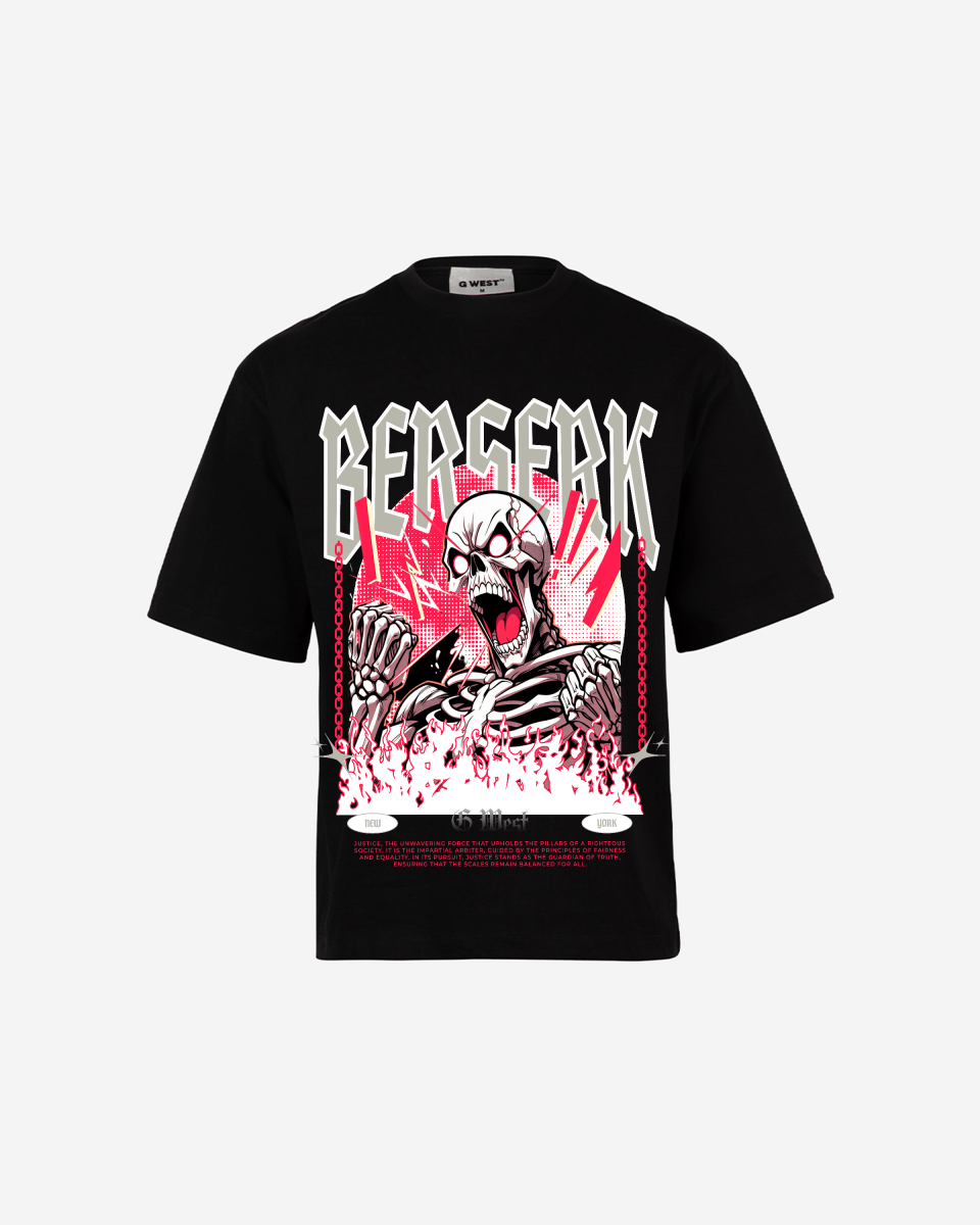 G WEST BERSERK OVERSIZED T-Shirt Mens