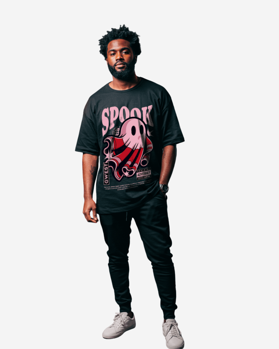G West Boo But Not Scary Oversized Men's T-Shirt
