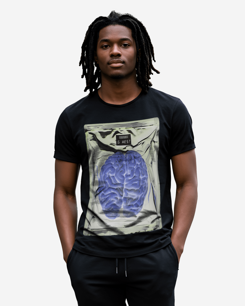 G West Mens Studio Black Tee